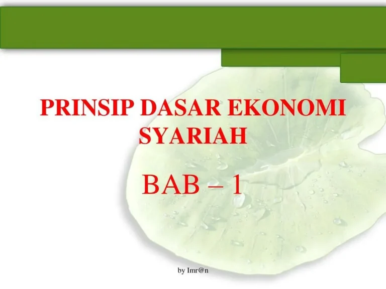 Kesinambungan dan Pengembangan Ekonomi Syariah di Masa Depan
